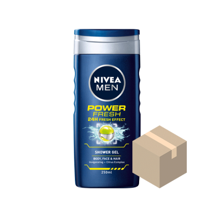 Nivea Shower Power Fresh for Men 6x250 ml