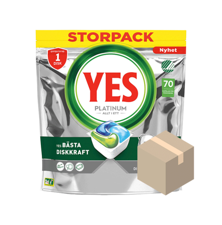 YES Platinum Maskindiskmedel 5x26-pack