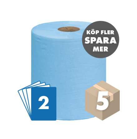 Torkrulle 2-lager bltt 5p STAFFLAT