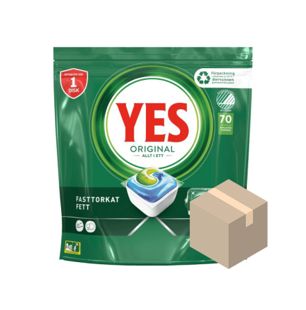 YES Original Maskindiskmedel 3x84-pack